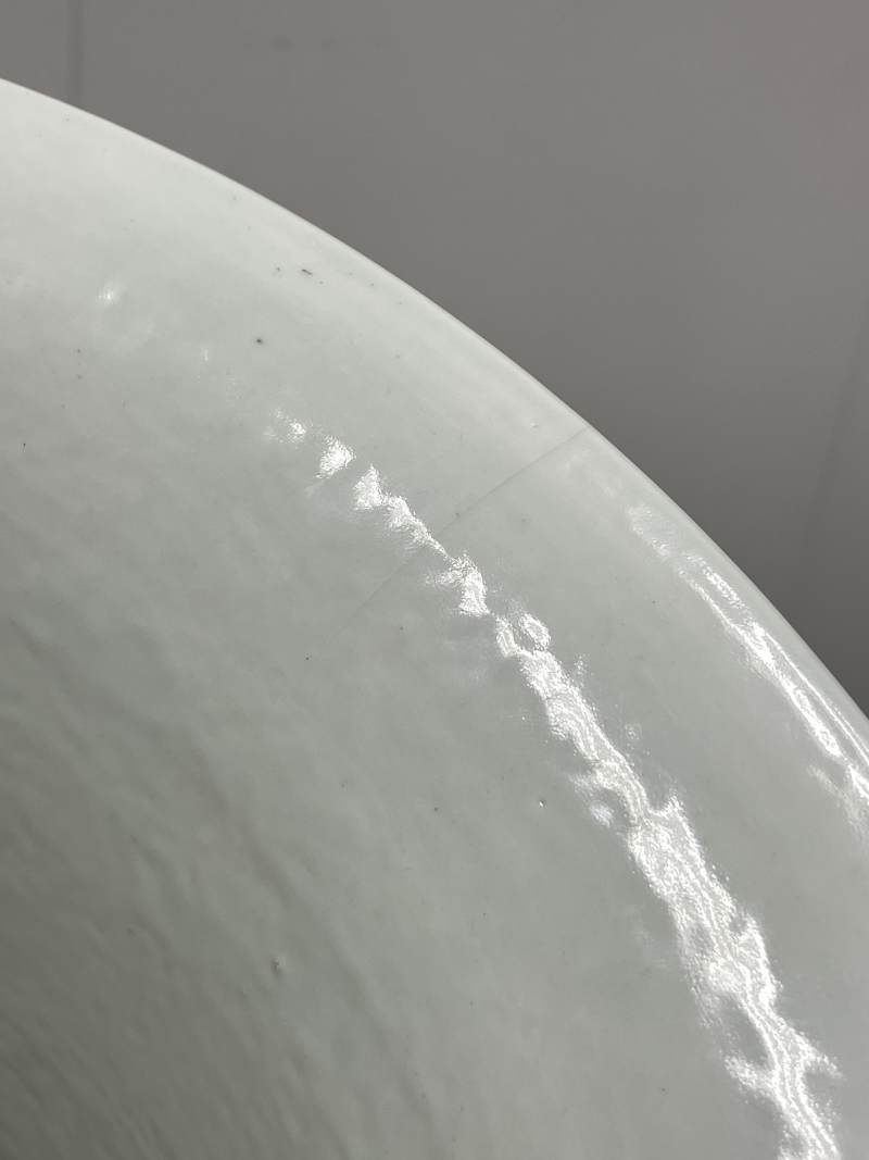 清晚期 墨地素三彩百鸟朝凤图大凤尾尊 - 图18