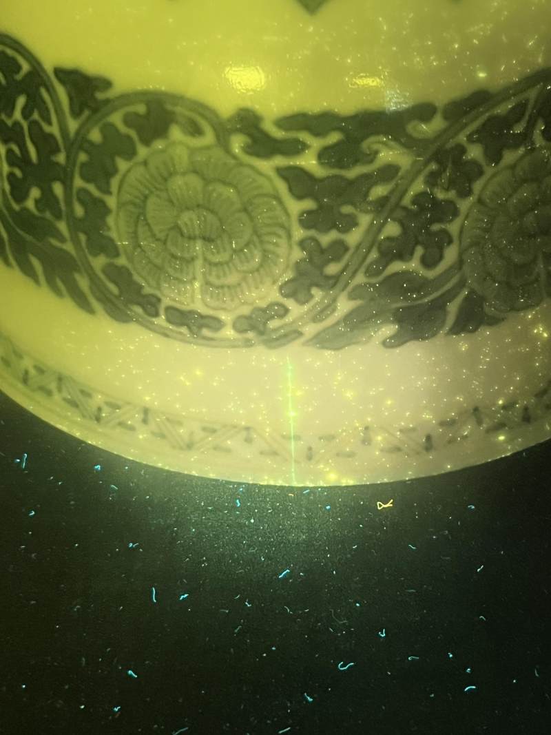 清道光 青花缠枝花卉纹碗 - 图8