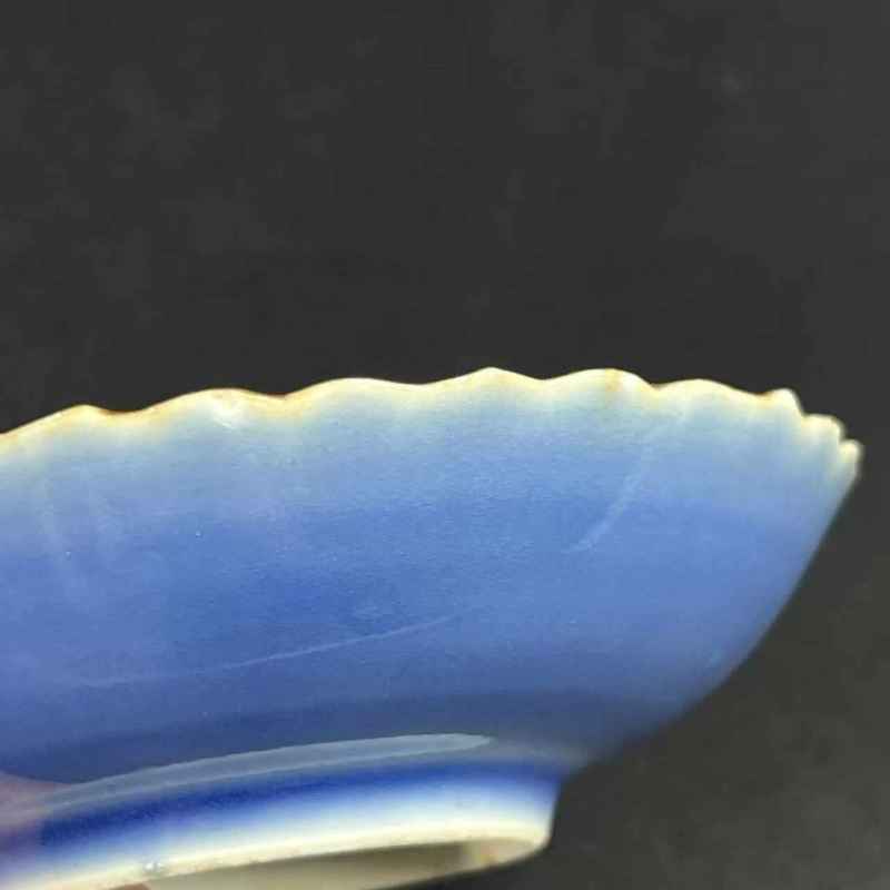清道光 骏马图花口盘一对 - 图24