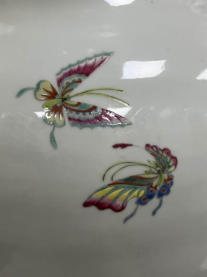 清晚期 粉彩花鸟纹大瓶 - 图20