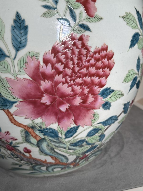 清中期 粉彩花卉鱼缸 - 图12