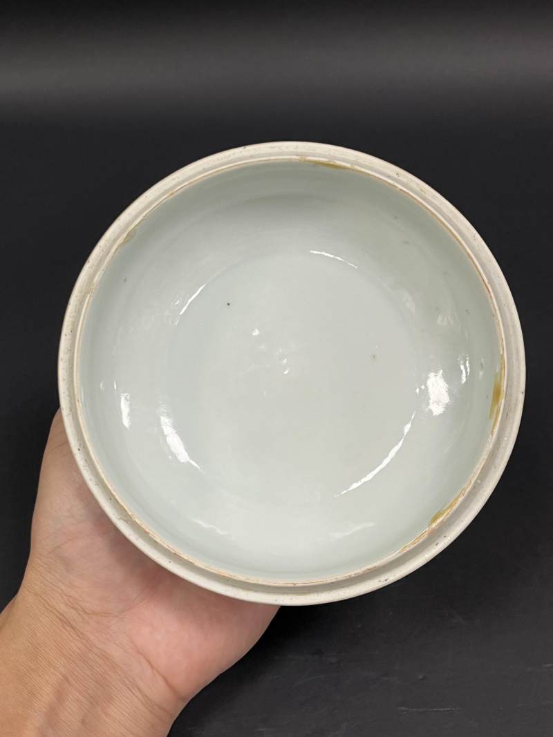 清中期 青花云龙纹印盒 - 图5