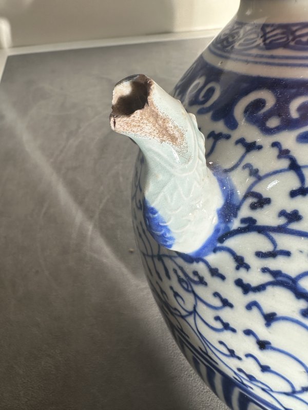 清中期 青花缠枝花卉纹壶 - 图9