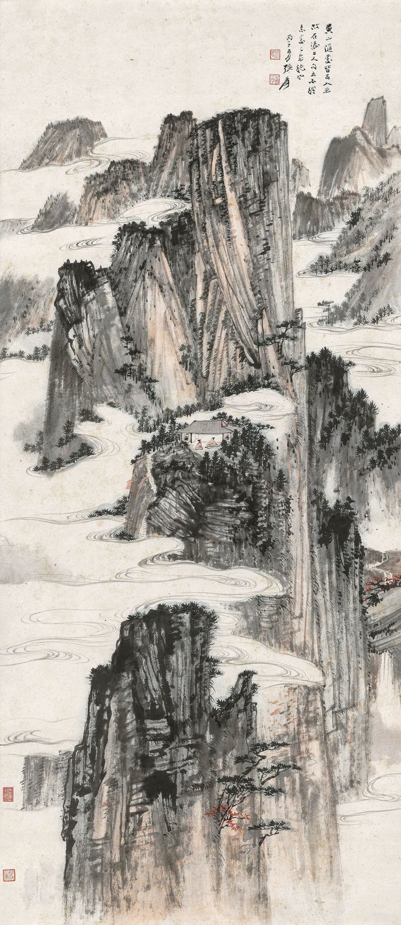張大千　黃山勝景圖　設色紙本　立軸　一九三六年作 | ZHANG DAQIAN (CHANG DAI-CHIEN 1899-1983) - 图1