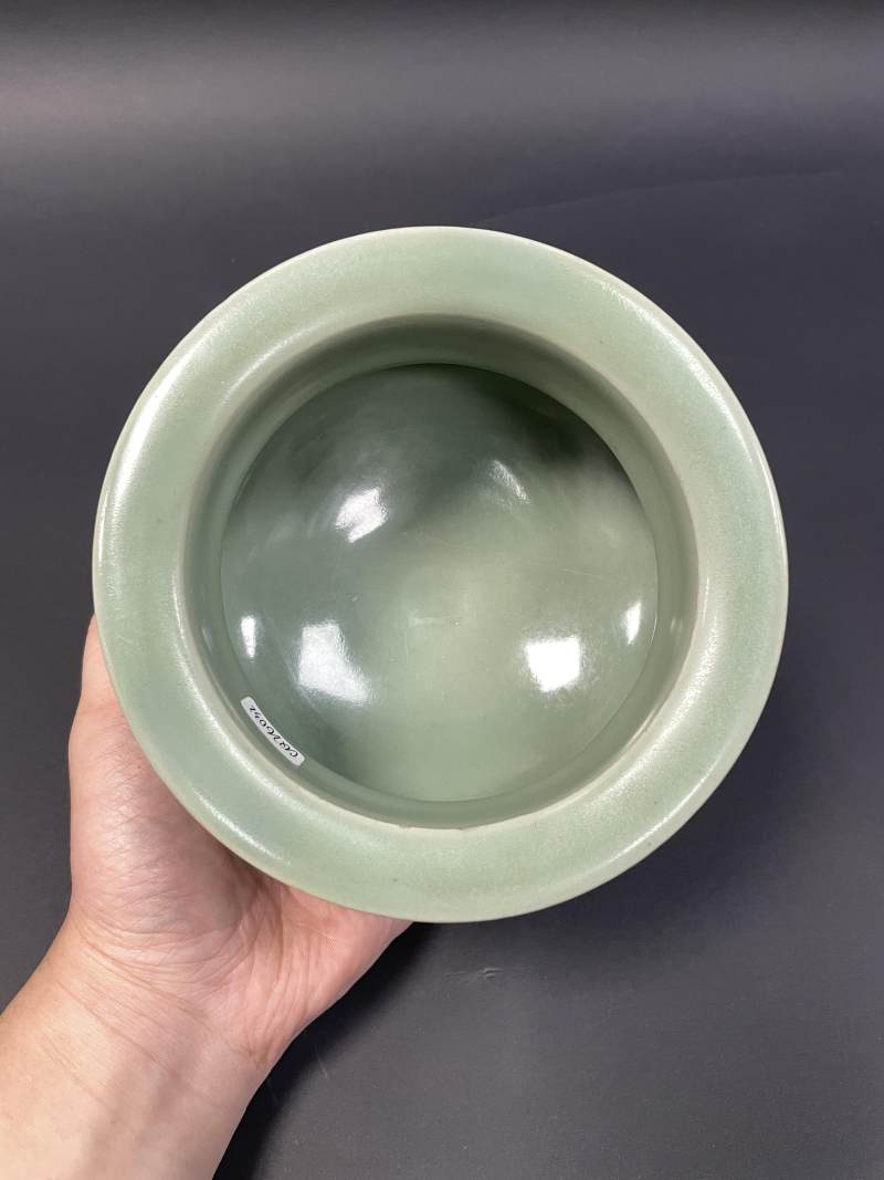 元 龙泉窑青釉鬲式炉 - 图7