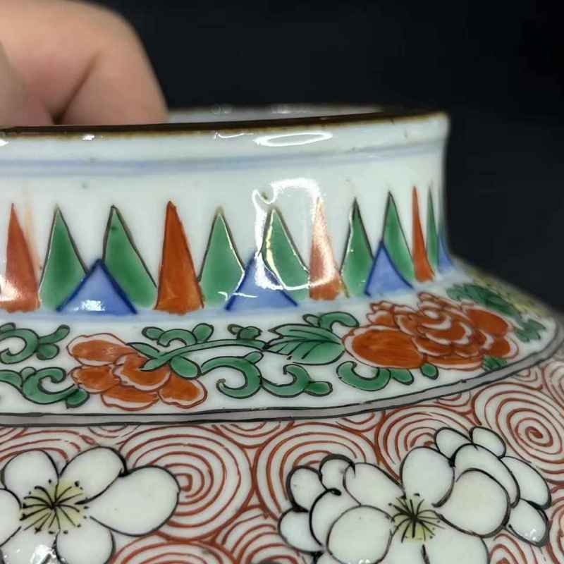 清康熙 青花五彩天马纹罐一对 - 图28