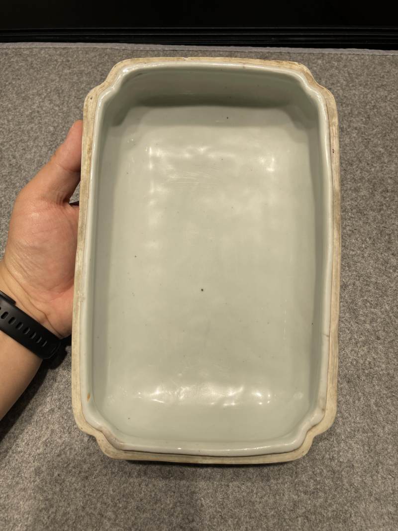 明万历 青花云龙纹长方倭角盒 - 图18