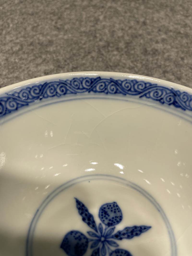 清光绪 青花三多纹碗 - 图10