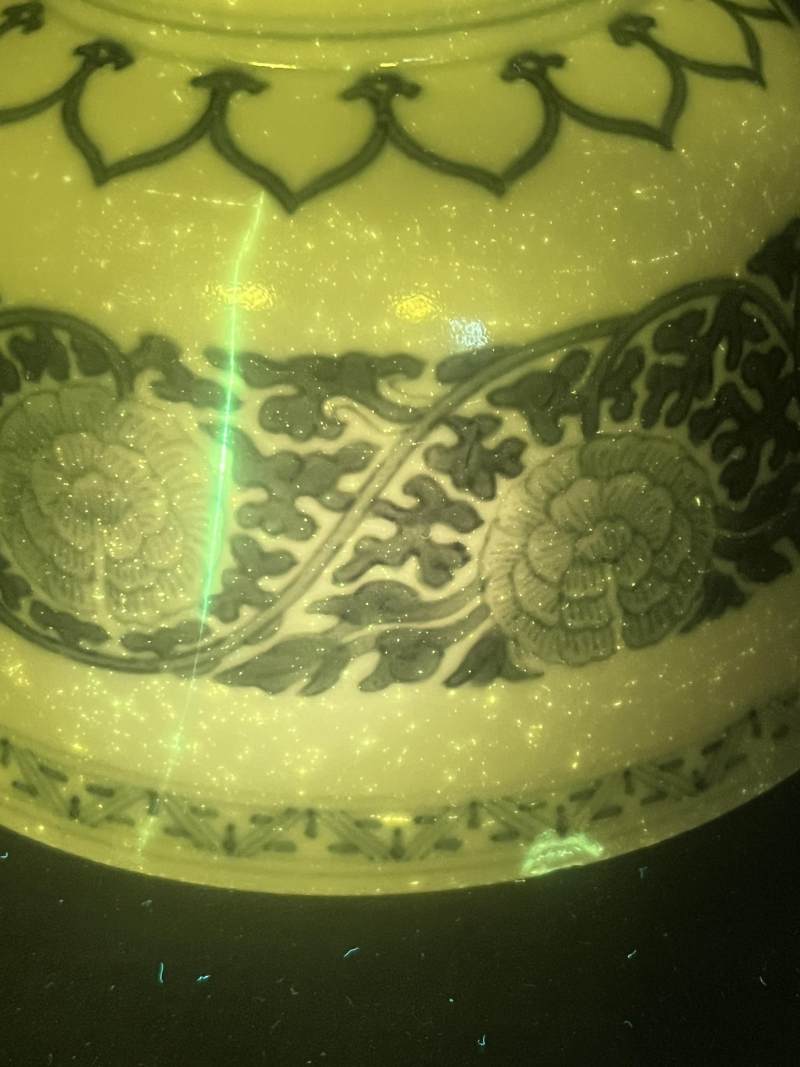 清道光 青花缠枝花卉纹碗 - 图9