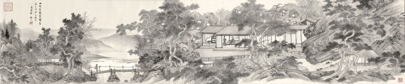 彭醇士　中行廬感舊圖　水墨紙本　手卷 | PENG CHUNSHI (1896-1976)