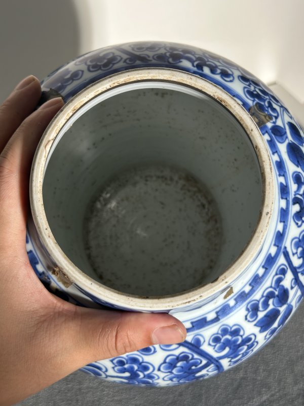 清康熙 凤穿牡丹将军罐 - 图10