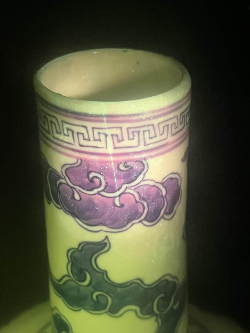 清中期 青花云龙纹纸槌瓶 - 图12