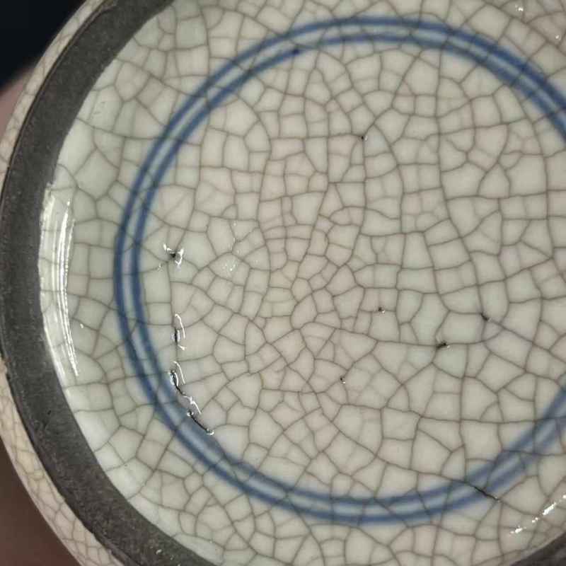 清中晚期 煨瓷青花花鸟纹瓶 - 图35