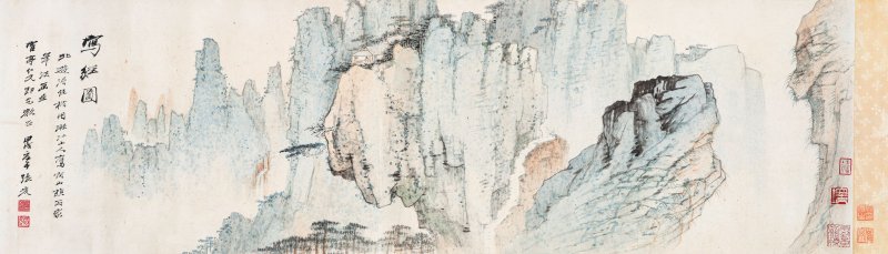 張大千　寫經圖　設色紙本　手卷　一九三四年作 | ZHANG DAQIAN (CHANG DAI-CHIEN 1899-1983) - 图3