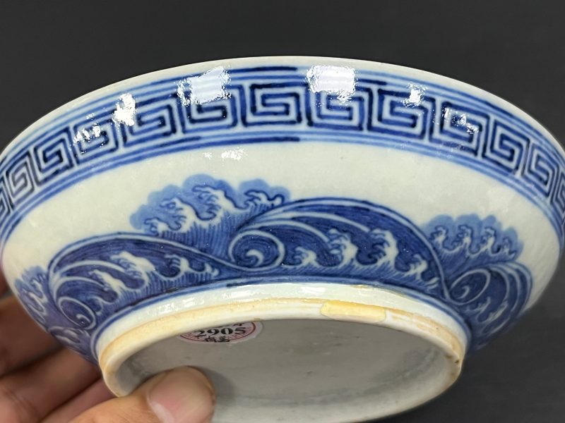 清中期 青花云龙纹印盒 - 图11