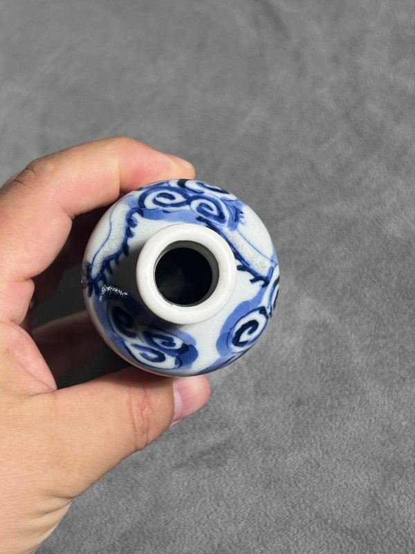 清中期 青花釉里红十二生肖母壶 - 图4