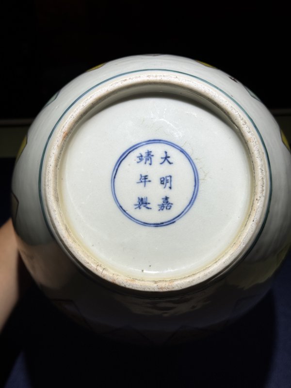 清乾隆 斗彩窃曲蕉叶纹牺耳尊 - 图32
