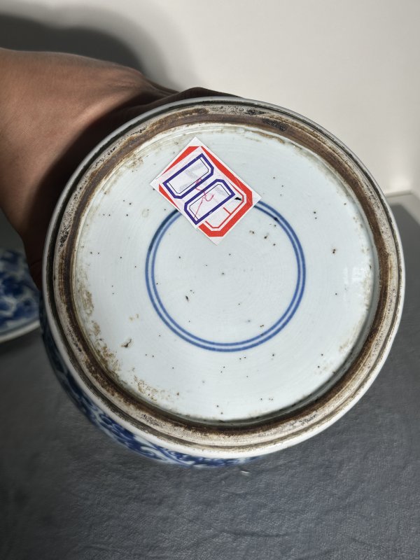 清康熙 凤穿牡丹将军罐 - 图13