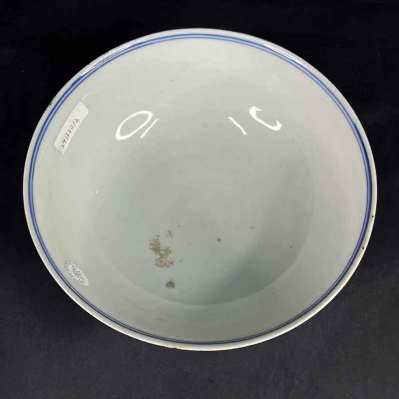 清晚期 青花凤纹大碗 - 图23