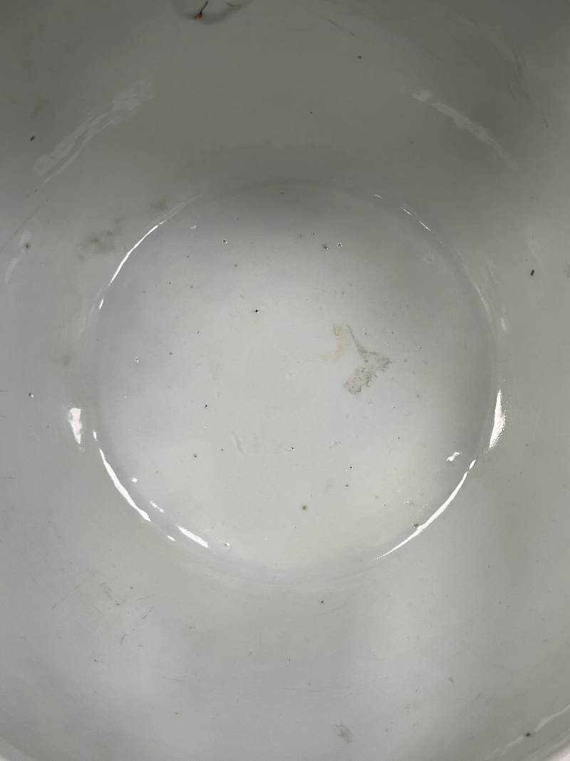 清中期 青花釉里红云龙纹案缸 - 图6