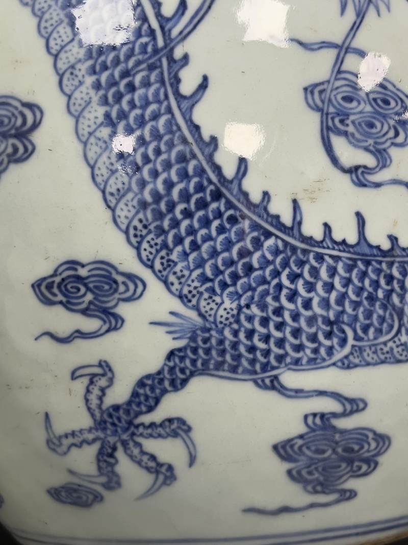 清雍正-乾隆 青花云龙纹小天球瓶 - 图10