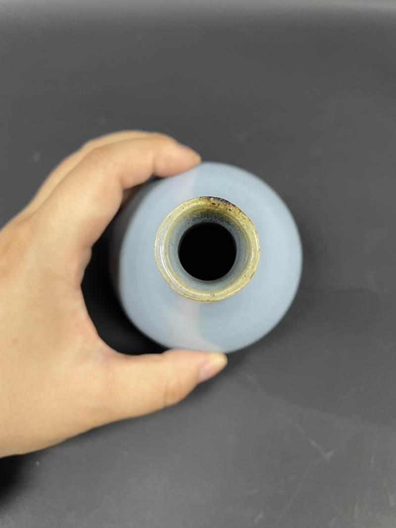 清乾隆 宜钧釉荸荠瓶 - 图7