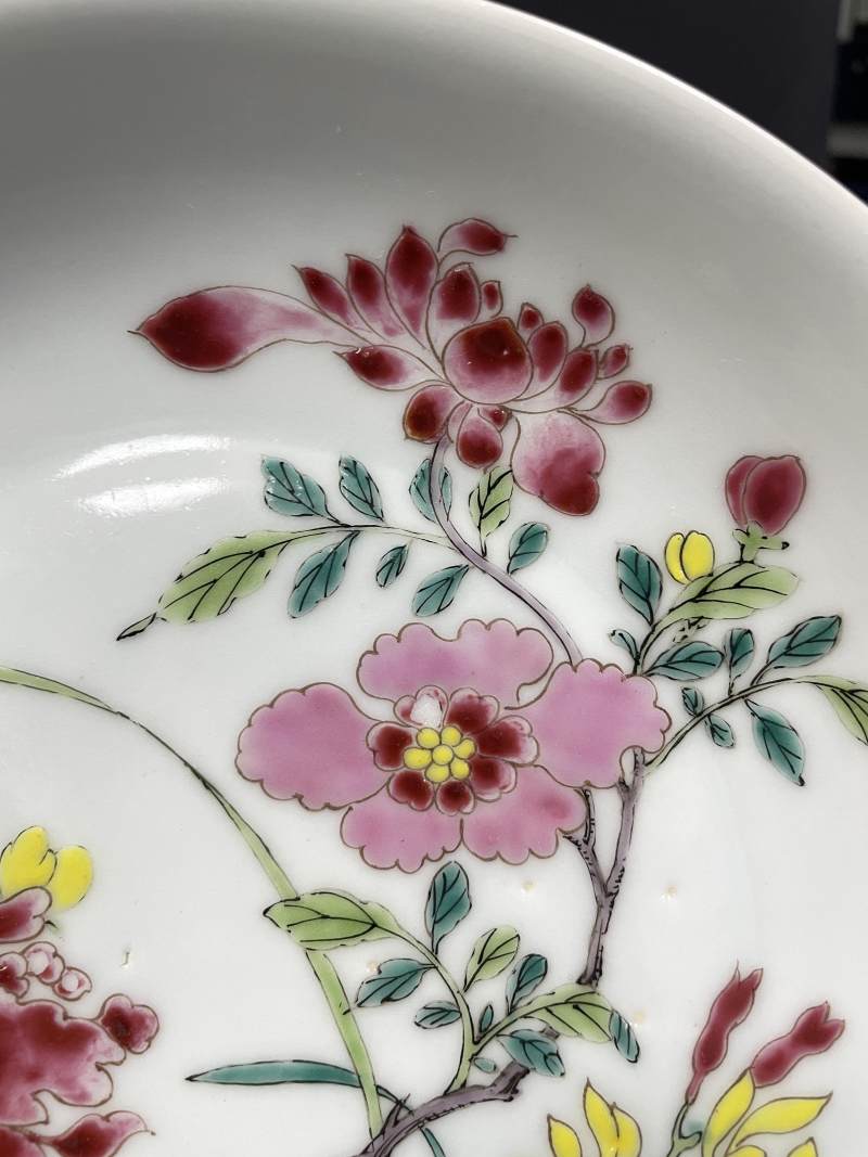 清雍正 粉彩花卉纹盘 - 图6