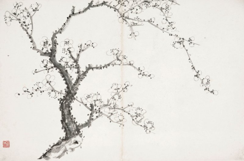 趙叔孺、沈尹默　書畫合璧冊　水墨、設色紙本　冊頁十二開 | ZHAO SHURU (1874-1945); SHEN YINMO (1887-1971) - 图20