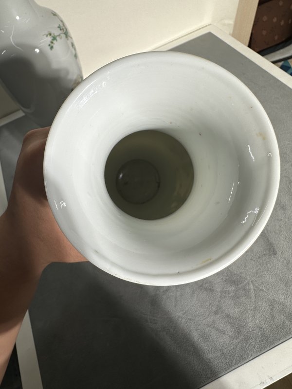 民国 粉彩花鸟赏瓶一对 - 图18