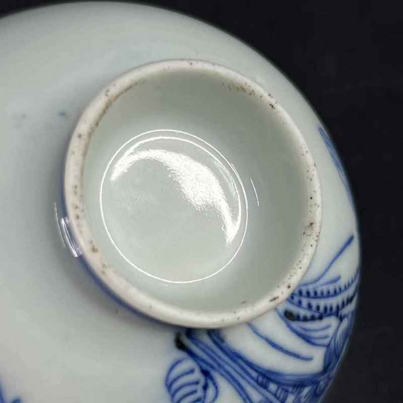 清乾隆 青花花开富贵纹杯 - 图26