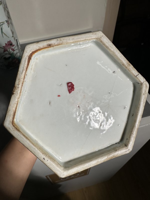 清同治 粉彩花鸟帽筒一对 - 图16