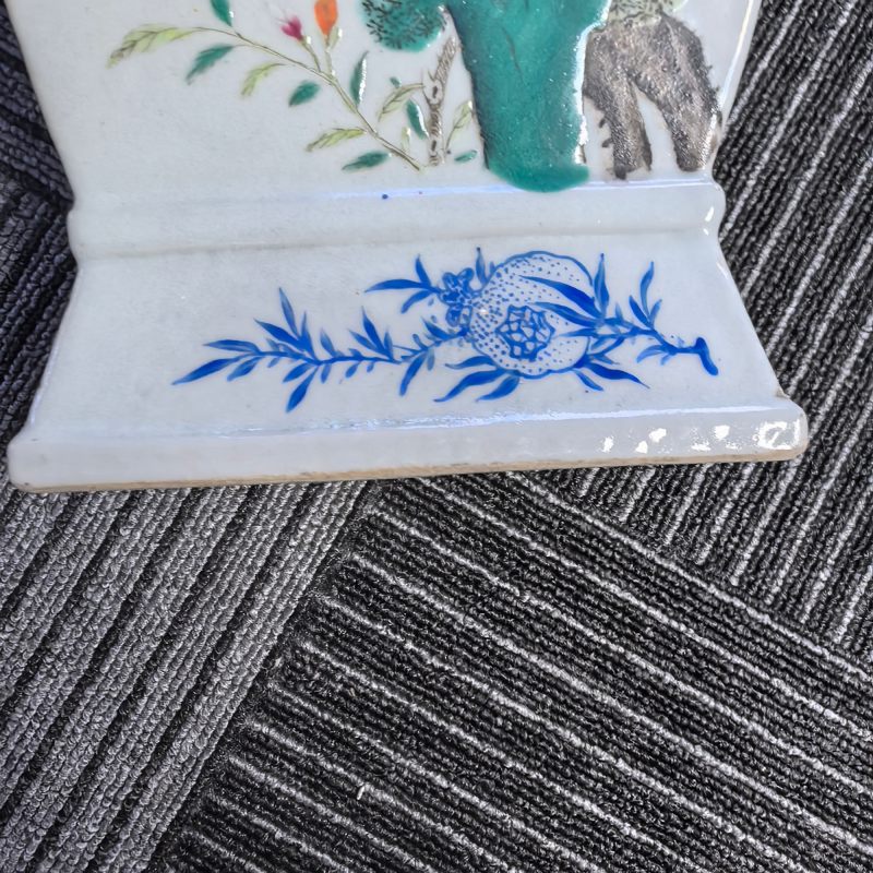 清光绪 粉彩花鸟四方象耳瓶 - 图15