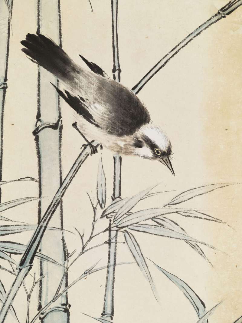 辛巳（1941年）作 郑慕康 竹雀图 - 图10