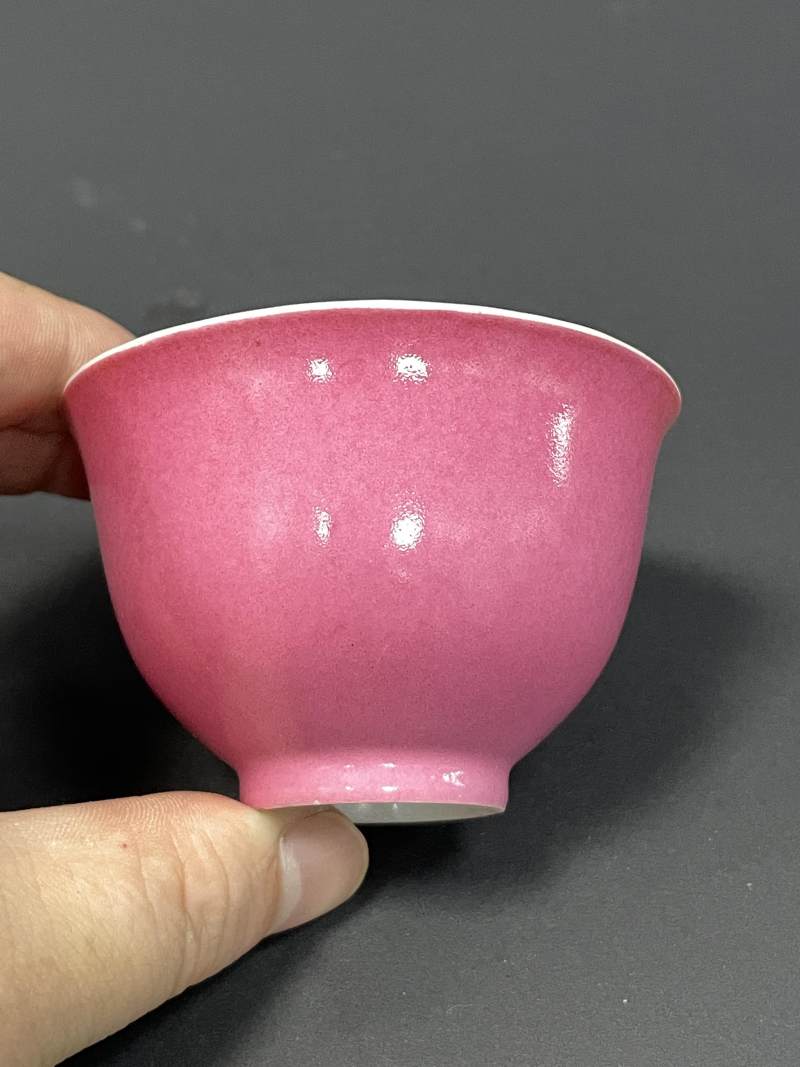 清雍正 胭脂红茶圆 - 图2