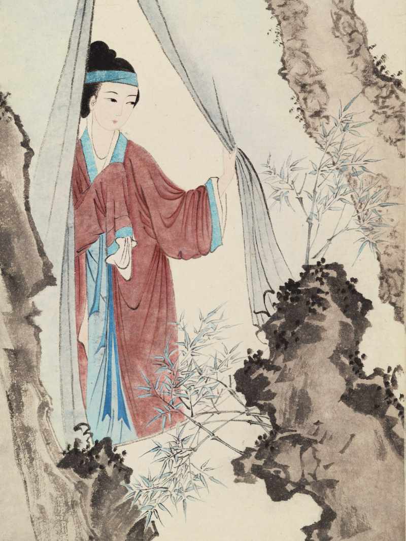 高畹云 卷帘赏园 - 图3