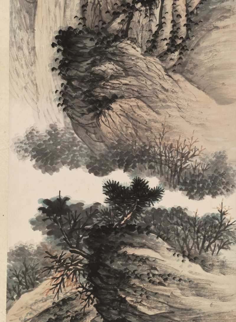 己巳（1929年）作 萧愻 溪山读书 - 图4