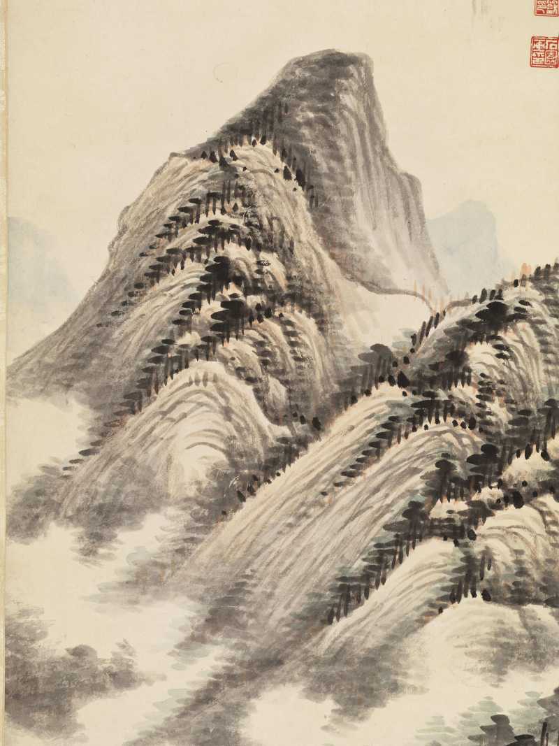 张石园 仿古山水二帧 - 图10