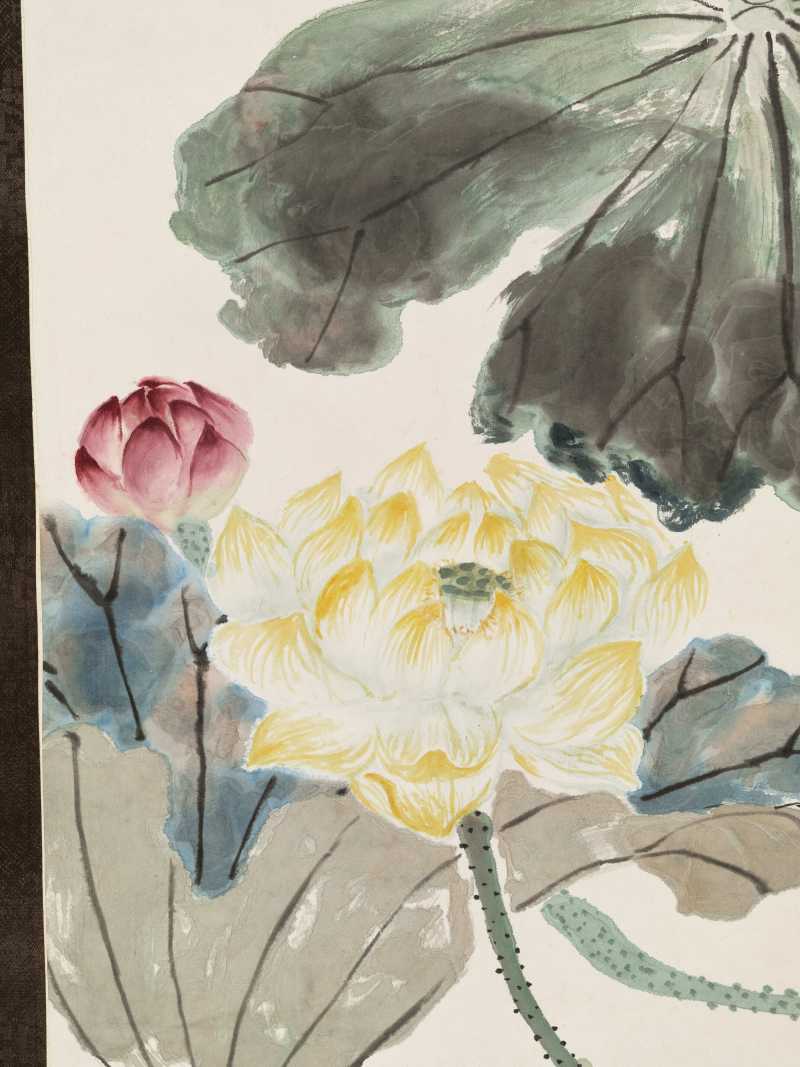 商笙伯 绿荷红菡萏 - 图6