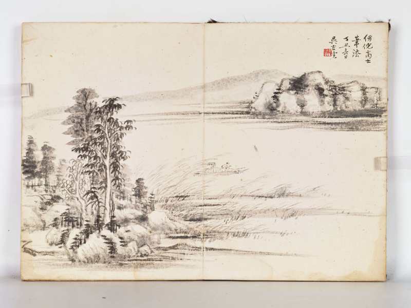 丁丑（1937年）、辛巳（1941年）、乙酉（1945年）、己卯（1939年）作 冯超然、祁崑、张辛稼等 师古造化册 - 图21