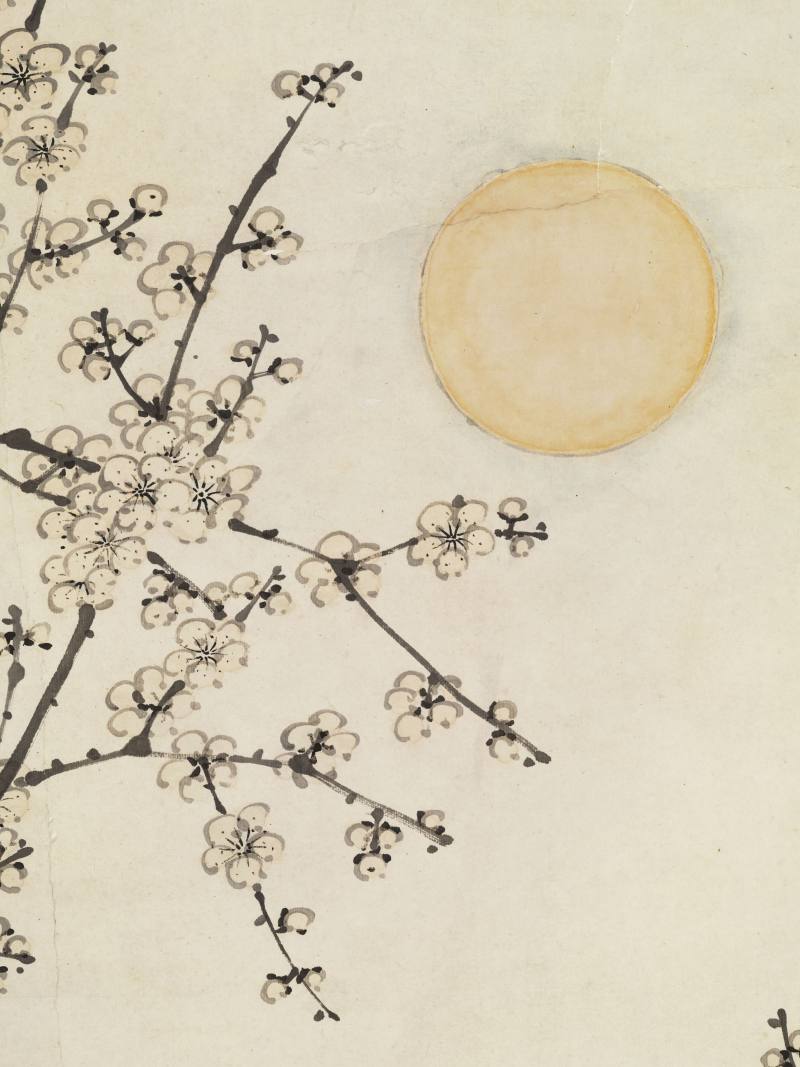 丙午（1906年）作 松年 月夜梅花 - 图7
