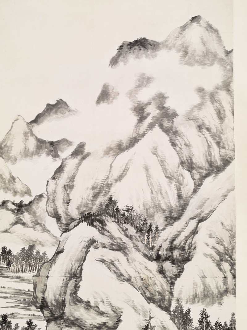 戊戌（1898年）作 松年 溪山欲雨图 - 图3