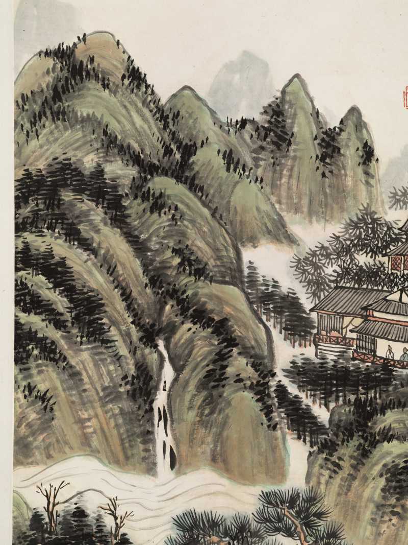 蒲华 山松秀色 - 图10