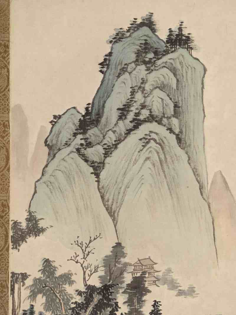 辛亥（1971年）作 萧一苇 山水四屏 - 图23
