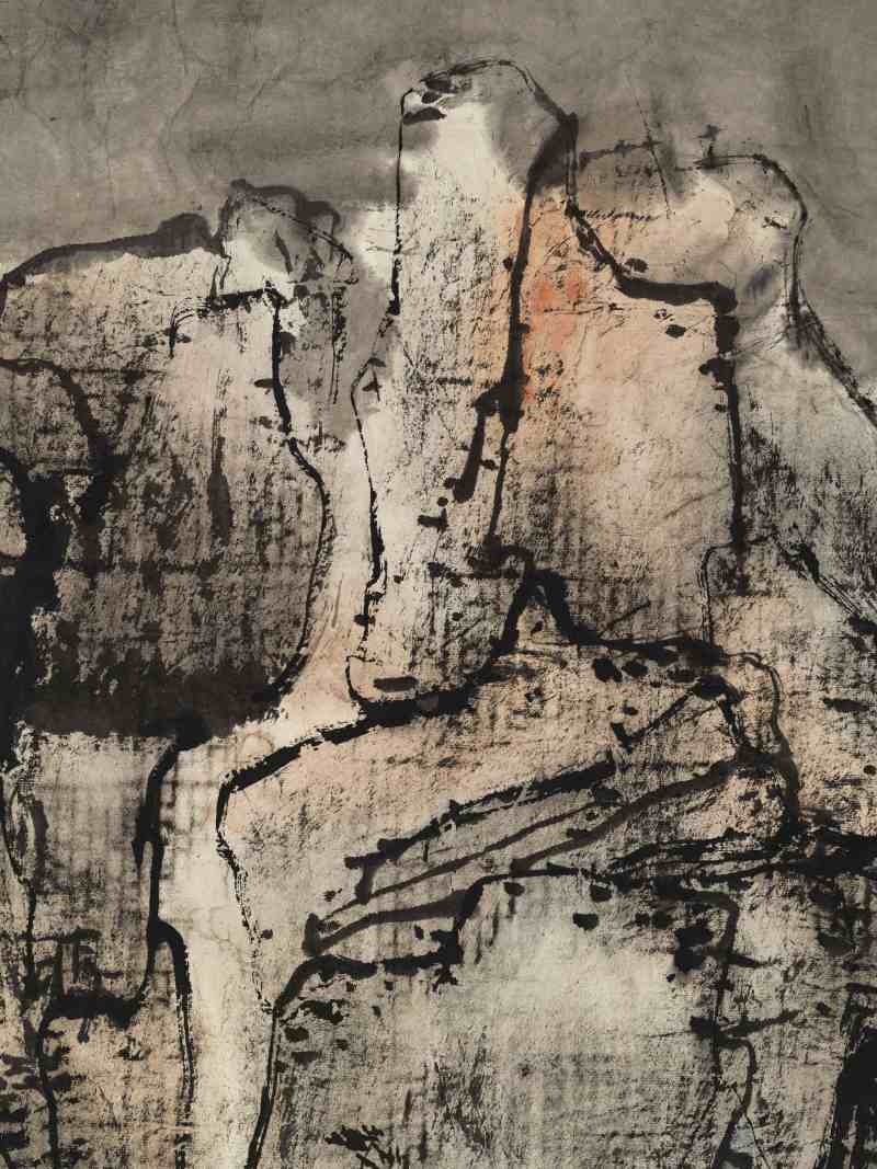 赖少其 黄山始信峰 - 图5