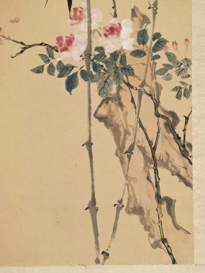 昭阳协洽（1943年）作 王师子 竹雀双清 - 图4