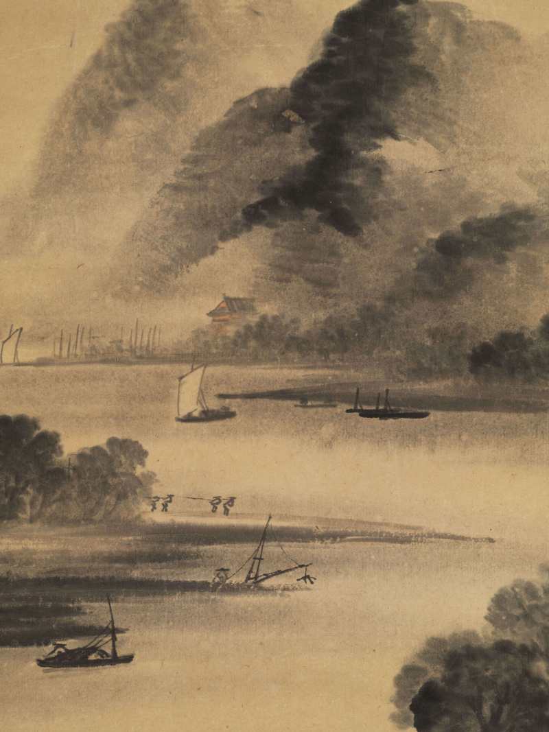 戊子（1888年）作 吴石仙 春江烟雨 - 图8