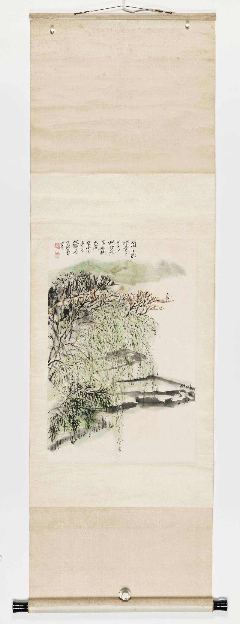 辛酉（1981年） 何海霞 柳荫游船 - 图2