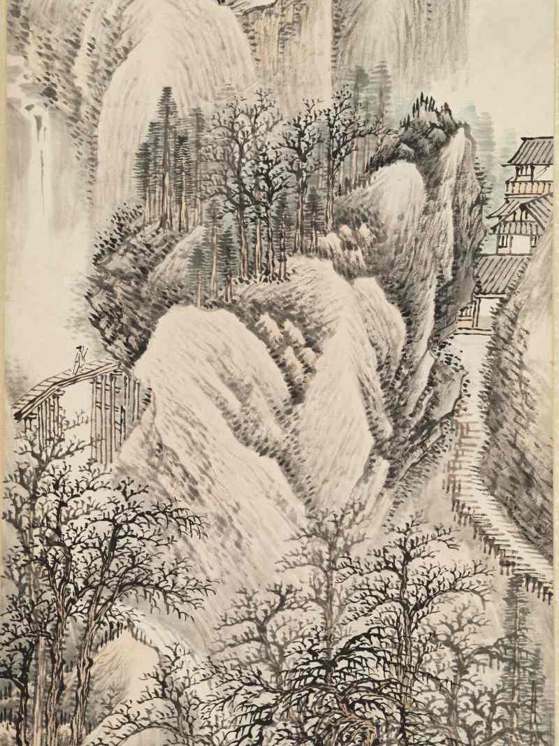 张石园 仿古山水二帧 - 图15