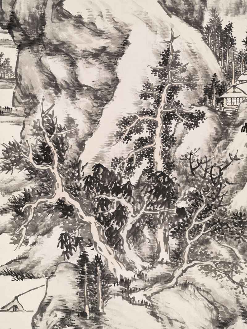 戊戌（1898年）作 松年 溪山欲雨图 - 图6