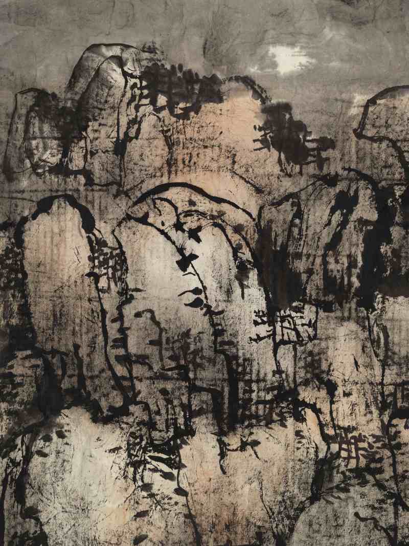 赖少其 黄山始信峰 - 图7